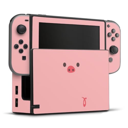 DeinDesign Skin kompatibel mit Nintendo Switch Folie Sticker Schwein Schweinenase Comic von DeinDesign