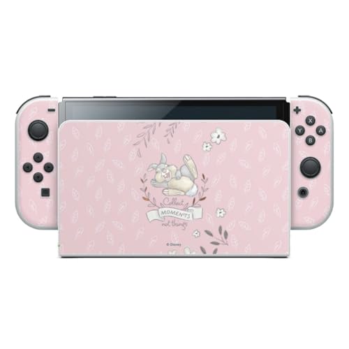 DeinDesign Skin kompatibel mit Nintendo Switch OLED Folie Sticker Bambi Klopfer Offizielles Lizenzprodukt von DeinDesign