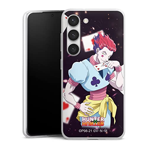 DeinDesign Slim Case extra dünn kompatibel mit Samsung Galaxy S23 Silikon Handyhülle transparent Hülle Hisoka Morow Hunter x Hunter Animeserie von DeinDesign