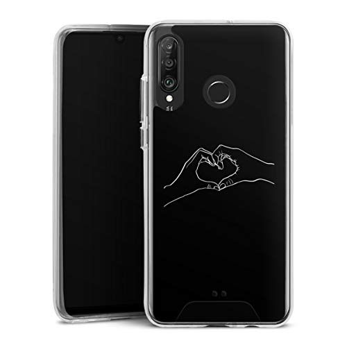 DeinDesign Handyhülle kompatibel mit Huawei P30 Lite Bumper Case Schutzhülle Partner Motive Hand Liebe von DeinDesign