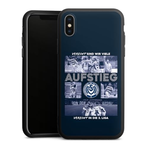 Premium Silikon Hülle kompatibel mit Apple iPhone XS Handyhülle schwarz Case MSV Duisburg Aufstieg Offizielles Lizenzprodukt Premium Silikon Hülle kompatibel mit Apple iPhone XS Handyhülle schwarz Case MSV Duisburg Aufstieg Offizielles Lizenzprodukt von DeinDesign