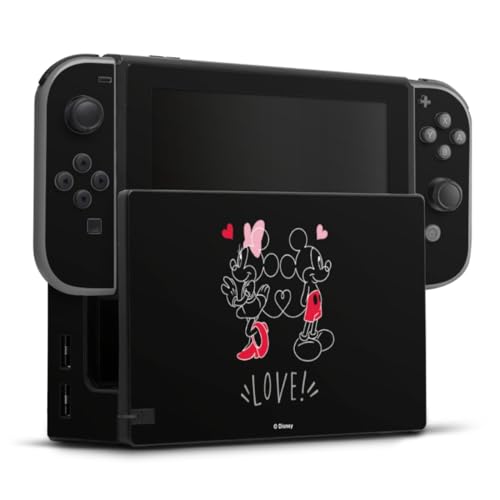 DeinDesign Skin kompatibel mit Nintendo Switch Folie Sticker Mickey & Minnie Mouse Liebe Disney von DeinDesign