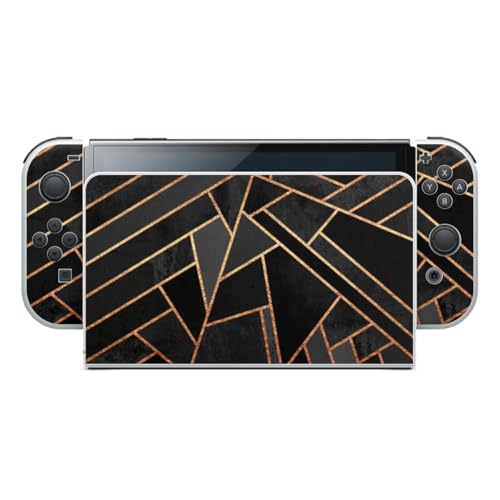 Skin kompatibel mit Nintendo Switch OLED Folie Sticker Dreiecke Muster Elisabeth Fredriksson von DeinDesign