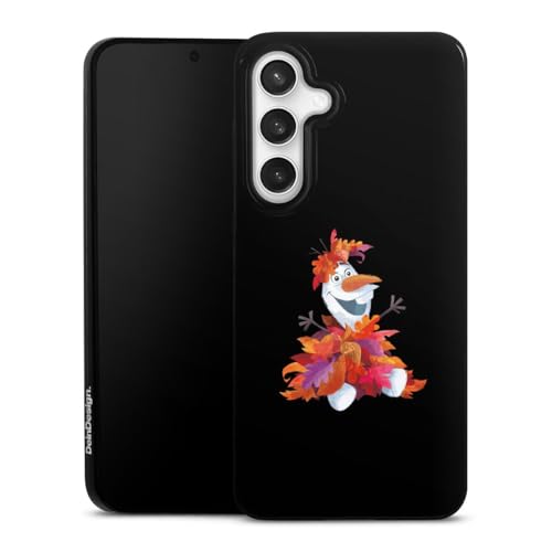 Slim Case extra dünn kompatibel mit Samsung Galaxy S24 FE 5G Silikon Handyhülle schwarz Hülle Die Eiskönigin Frozen Olaf Offizielles Lizenzprodukt von DeinDesign