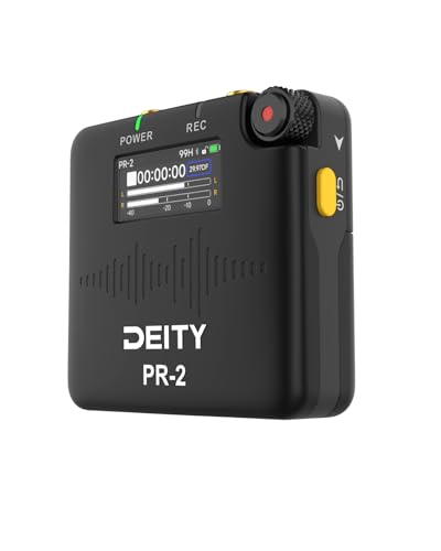 Deity PR-2 Pocket Audio Recorder with Lavalier Microphone, 32-bit Float Recording, Sidus Audio APP Control, Ideal for Interviews, Podcasts, Field Recording & Video Production (Globale Version) von Deity