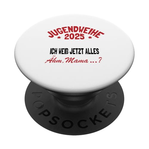 Jugendweihe 2025 Kleidung Glückwunschkarte Jugendfeier PopSockets Klebender PopGrip von Deko Jugendweihe Geschenk Junge oder Mädchen