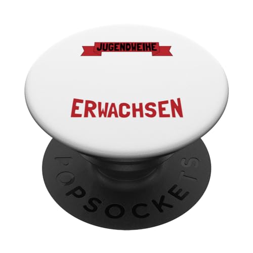 Jugendweihe 2025 Kleidung Glückwunschkarte Jugendfeier PopSockets Klebender PopGrip von Deko Jugendweihe Geschenk Junge oder Mädchen