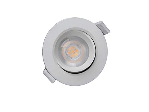 Deko-Light | LED Deckeneinbauleuchte Deckenstrahler Spot rund 9cm 2700K schwenkbar 6W/510Lumendimmbar | SMD 68 weiß von Deko-Light