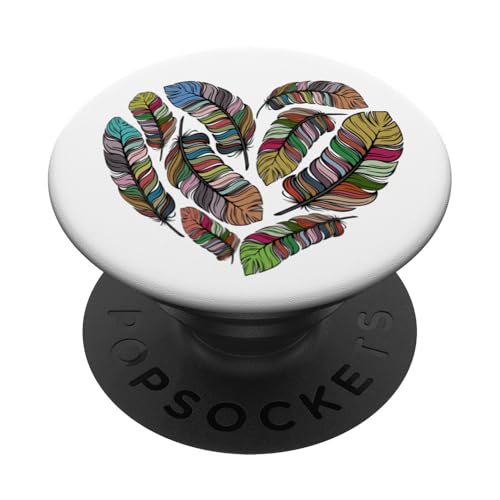 Federherz PopSockets mit austauschbarem PopGrip von Delightfully Different World