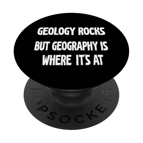 Lustige Geometrie, Geografie PopSockets Klebender PopGrip von Delightfully Different World