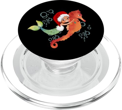 Weihnachten Meerjungfrau PopSockets PopGrip für MagSafe von Delightfully Different World