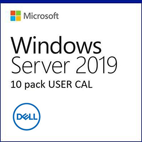 DELL Windows Server 2019 10 CAL - Betriebssysteme (Erstausrüster (OEM), Kundenzugangslizenz (CAL), 10 Lizenz(en), 32 GB, 0,512 GB, 1,4 GHz) von Dell