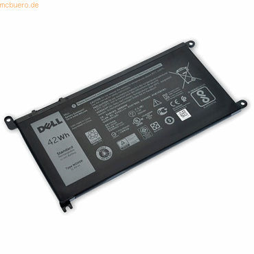 Dell Akku für Dell 0Y3F7Y Li-Pol 11,4 Volt 3500 mAh schwarz von Dell