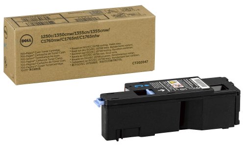 Dell C1760nw/C1765nf/C1765nfw/1250c/135X Standard Capacity Cyan Toner - Kit ca. 700 Seiten von Dell