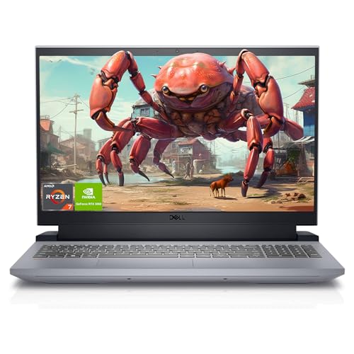 Dell Inspiron Gaming 15 Laptop, 15.6" FHD Display, AMD Ryzen 7 6800H, 16 GB DDR5 RAM, 2 TB PCIe SSD, NVIDIA GeForce RTX 3060, Windows 11 Home, QWERTZ Keyboard, Grey von Dell