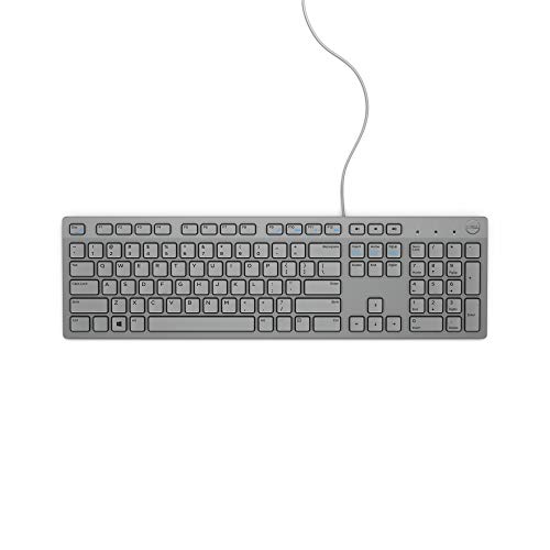 Dell KB216, Wired, Multimedia Tastatur , US International (QWERTY), grau von Dell