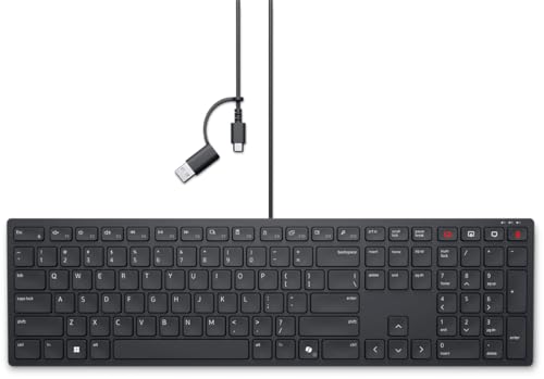 Dell Kabelgebundene Collaboration-Tastatur – KB525C – UK (QWERTY) von Dell