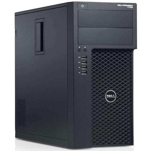 Dell Precision T1700 PC Tower Computer Intel i7-4770, RAM 16 GB SSD 480 GB, dedizierte Grafikkarte Nvidia Quadro K620, Windows 10 Pro (Generalüberholt) von Dell