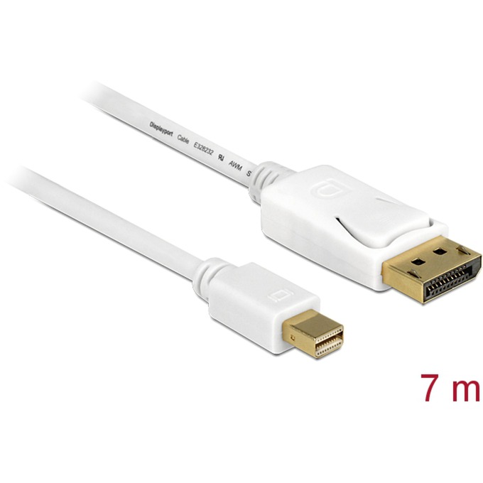 Adapterkabel mini-DisplayPort 1.2 (Stecker) > DisplayPort (Stecker) 4K von Delock