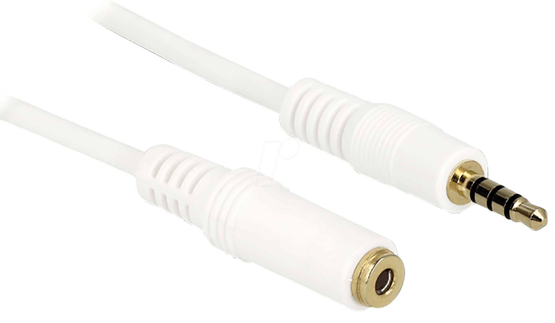 DELOCK 84482 - Audio Kabel, 3,5 mm Klinkenstecker auf Kupplung, IPhone, 2 m von Delock