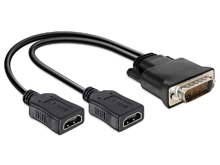 DELOCK Adapter DMS-59 -> 2x HMDI A St/Bu 0.25m von Delock