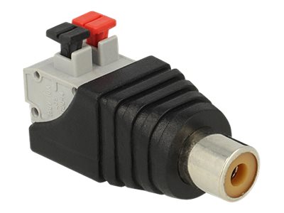 DELOCK Adapter Terminalblock 2Pin -> Cinch Buchse Drucktaste von Delock