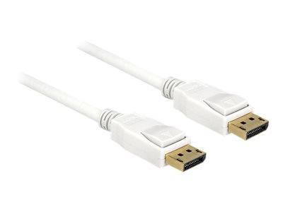 DELOCK Displayport Kabel DP -> DP St/St 1.00m weiß 4K von Delock