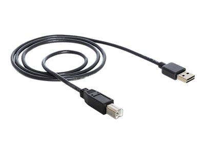 DELOCK Easy USB Kabel A -> B St/St 2.00m schwarz DELOCK Easy USB Kabel A -> B St/St 2.00m schwarz von Delock