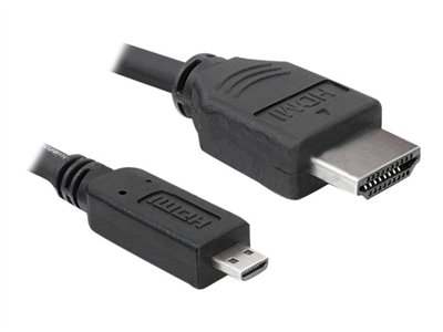 DELOCK HDMI Kabel Ethernet A -> micro D St/St  2.00m von Delock