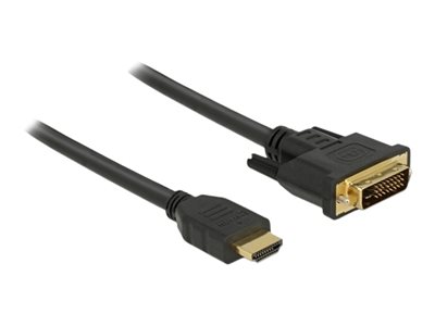 DELOCK Kabel HDMI > DVI 24+1 bidirektional  1.50m schwarz von Delock