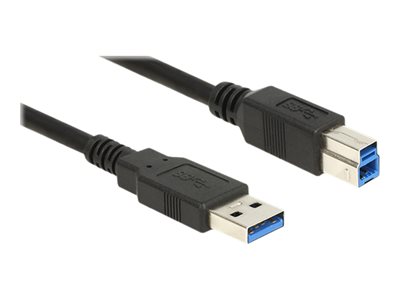 DELOCK USB Kabel USB3.0 A -> B St/St 2.00m schwarz von Delock