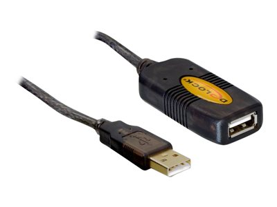 DELOCK USB Verl. A -> A St/Bu 5.00m aktiv sw von Delock