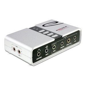 DeLOCK 61803 Sound Box 7.1  USB 2.0 B/3,5 mm Adapter von Delock