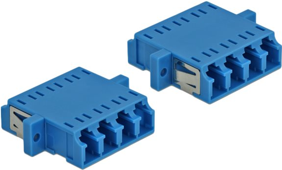 DeLOCK - Netzwerkkoppler - LC Single-Modus (W) bis LC Single-Modus (W) - Glasfaser - Blau (Packung mit 2) (86538) von Delock