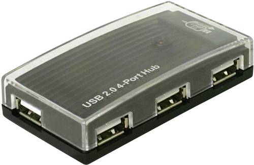 Delock 4 Port USB 2.0-Hub Schwarz von Delock