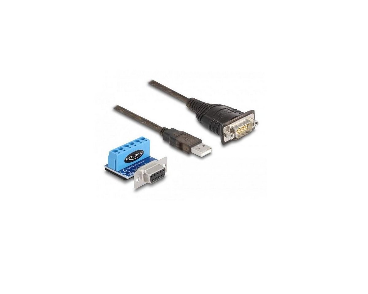 Delock 62406 - Adapter USB 2.0 > 1 x Seriell RS-422/485 Computer-Kabel, USB A, (80,00 cm) von Delock