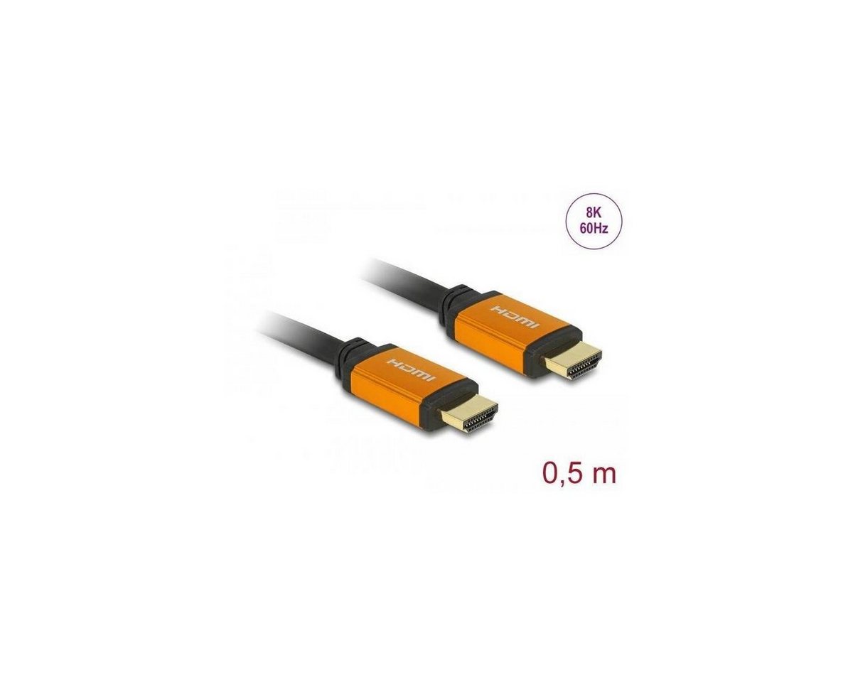 Delock 85726 - High Speed HDMI Kabel 48 Gbps 8K 60 Hz 0,5... HDMI-Kabel, HDMI, HDMI (50,00 cm) von Delock