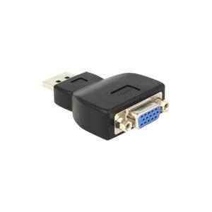 Delock Adapter DisplayPort 1.2 Stecker > VGA Buchse schwarz (65567) von Delock