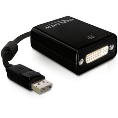 Delock Adapter Displayport Stecker > DVI Buchse schwarz von Delock