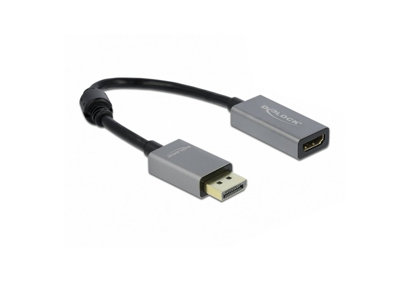 Delock Aktiver Adapter Displayport 1.4 > HDMI Buchse 4K 60Hz Audio- & Video-Adapter von Delock