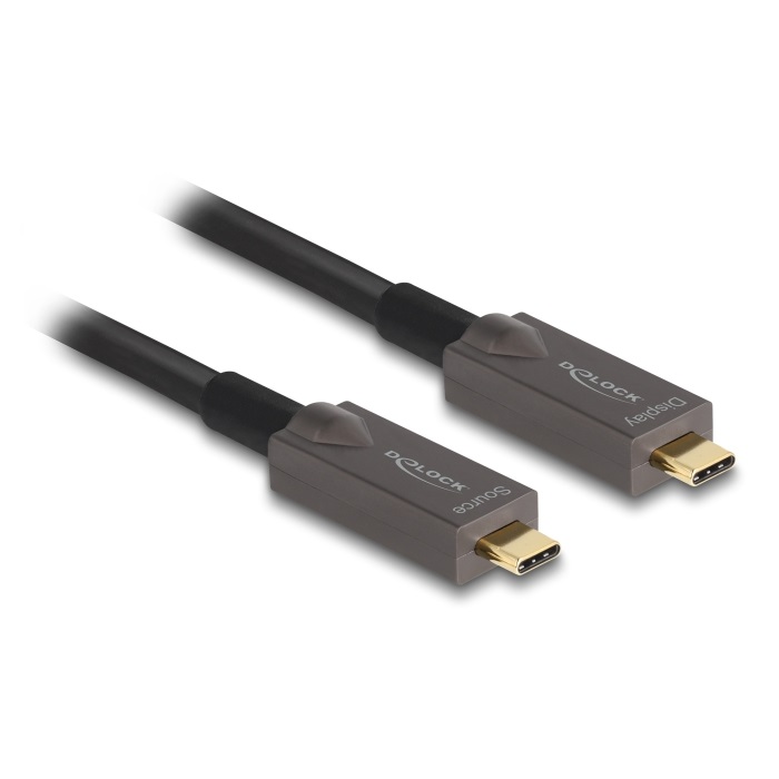 Delock Aktives Optisches USB-C™ Video + Daten + PD Kabel 10 m von Delock