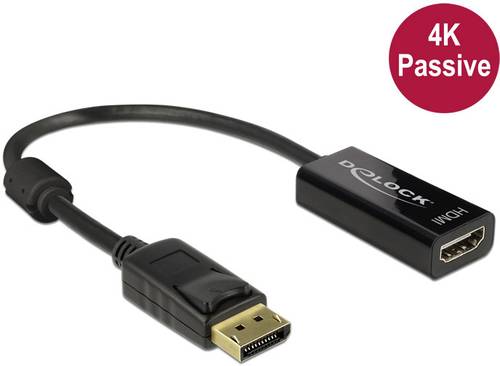 Delock DisplayPort / HDMI Adapterkabel DisplayPort Stecker, HDMI-A Buchse 0.20m Schwarz 62609 vergol Delock DisplayPort / HDMI Adapterkabel DisplayPort Stecker, HDMI-A Buchse 0.20m Schwarz 62609 vergol von Delock