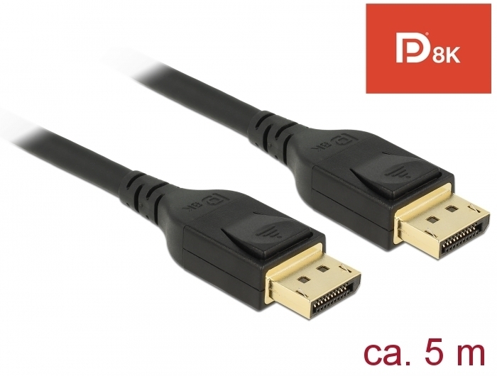 Delock DisplayPort Kabel 8K, 60Hz, 5m von Delock