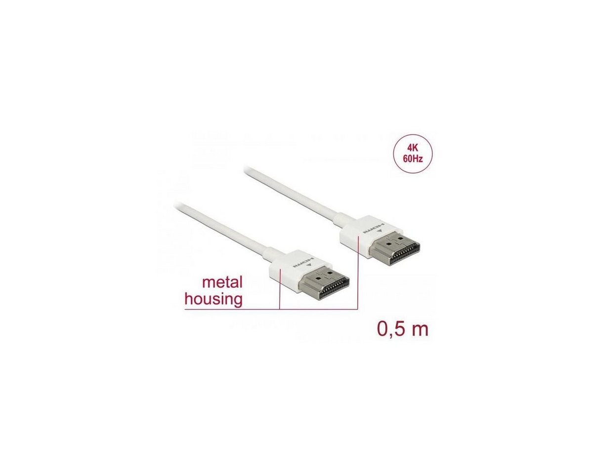 Delock 85121 - Kabel HDMI mit Ethernet - HDMI-A Stecker >... Computer-Kabel, HDMI-A, HDMI (50,00 cm) von Delock