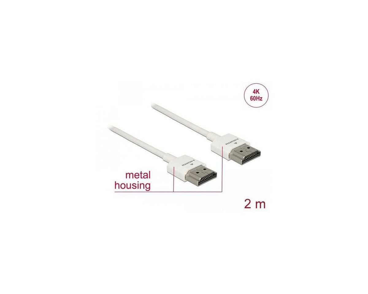 Delock Kabel High Speed HDMI mit Ethernet - HDMI-A Stecker >... HDMI-Kabel, HDMI-A, HDMI (200,00 cm) von Delock