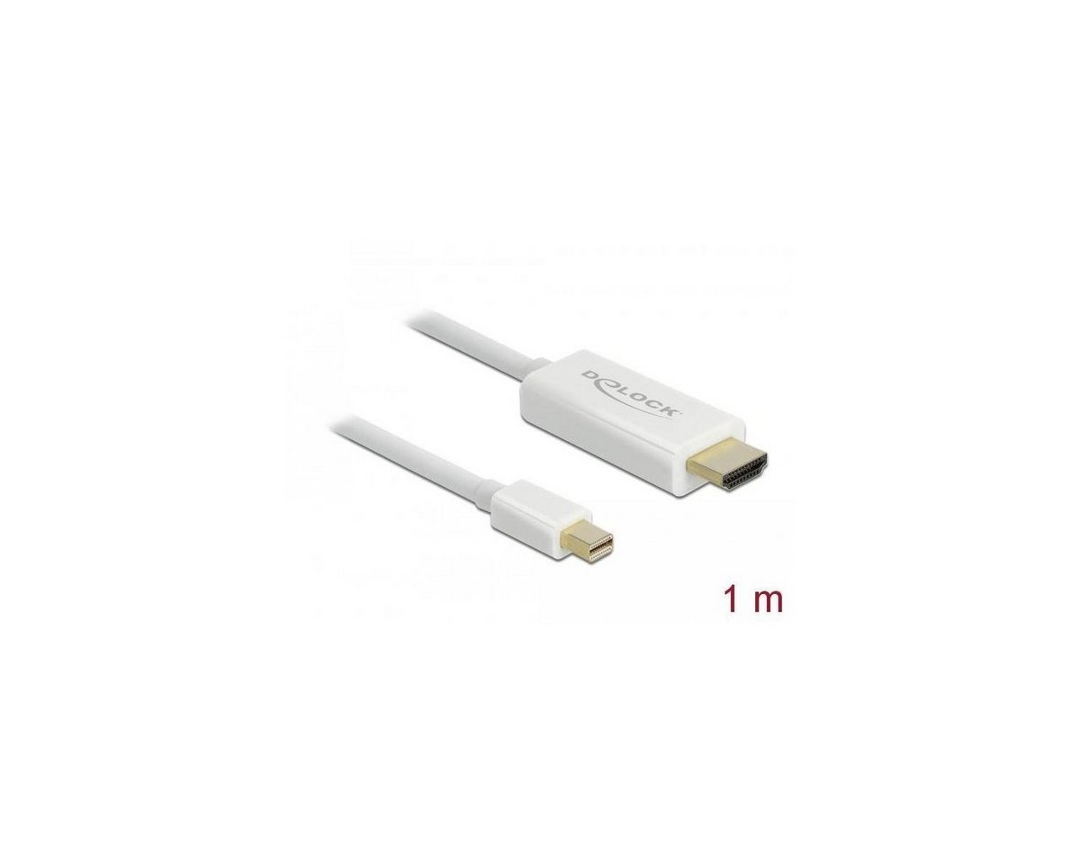 Delock Kabel Mini DisplayPort 1.1 Stecker > HDMI-A Stecker, 1 m Computer-Kabel, Display Port Mini, DisplayPort (100,00 cm) von Delock