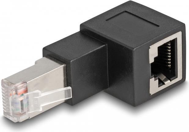 Delock - Netzwerkadapter - RJ-45 (W) gewinkelt zu RJ-45 (M) - CAT 6a von Delock