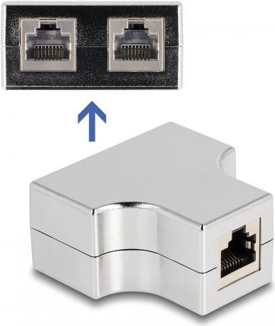 Delock - Netzwerkadapter - RJ-45 (W) zu RJ-45 (W) - STP - CAT 5e von Delock