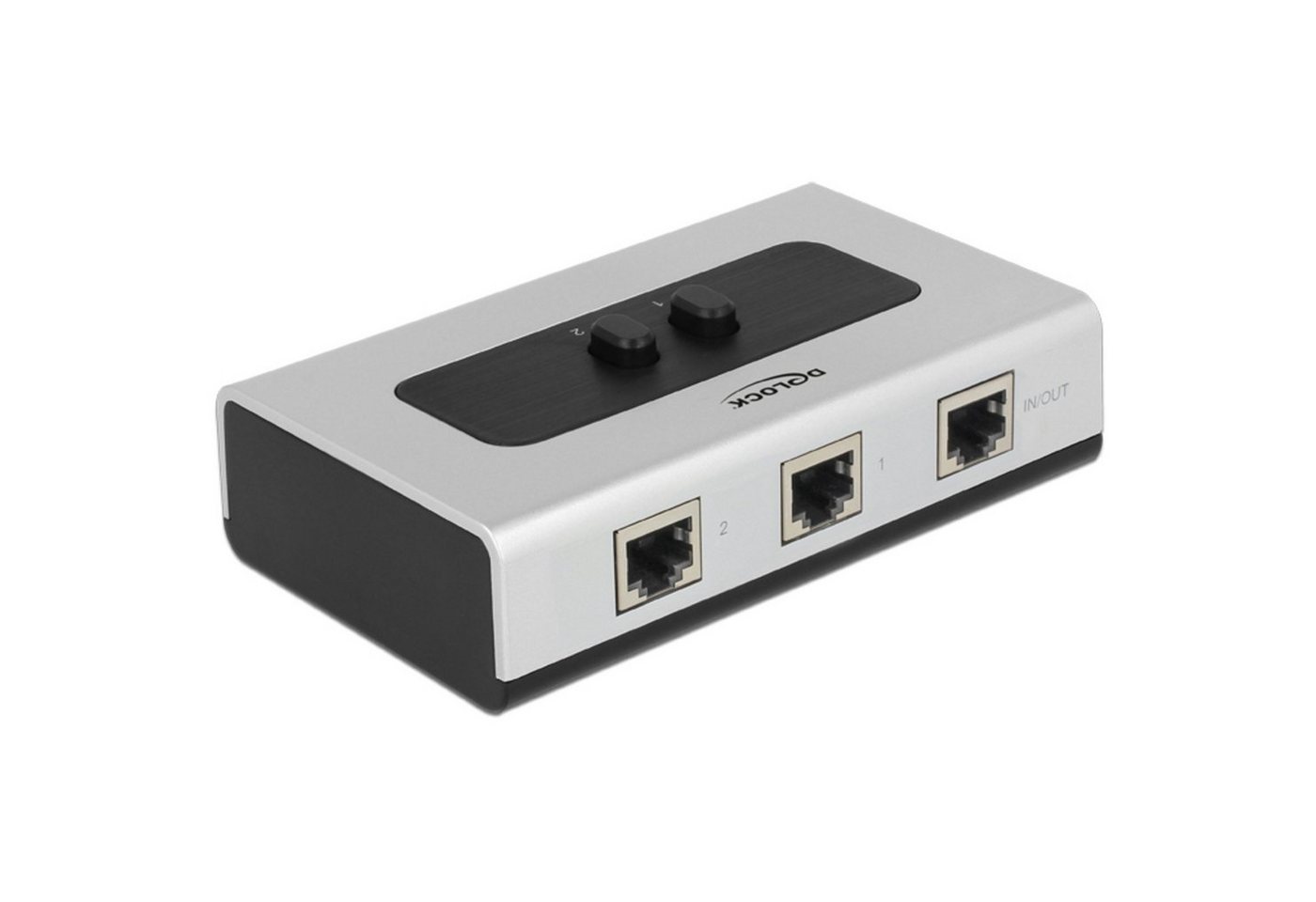 Delock DeLOCK RJ-45 Umschalter, Switch, (2-Port, manuell, Netzwerk-Switch von Delock