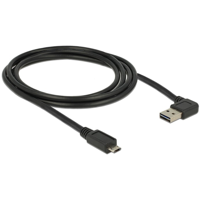 EASY-USB 2.0 Kabel, USB-A Stecker > Micro-USB Stecker 90° von Delock